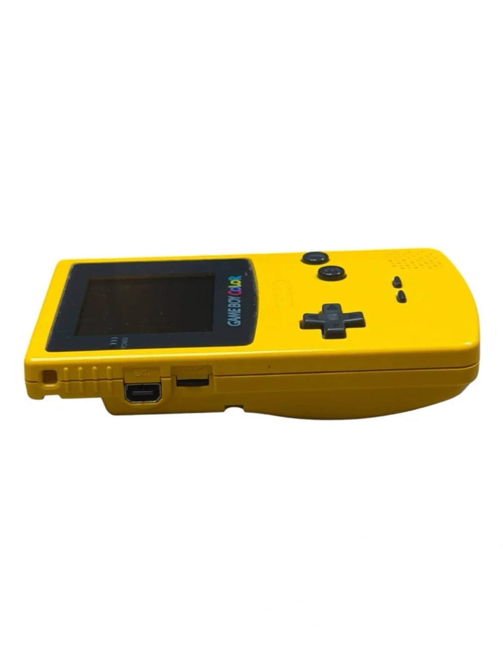 Vintage Yellow Game Boy Color with Carrying Case, Worm Light & Two Games
